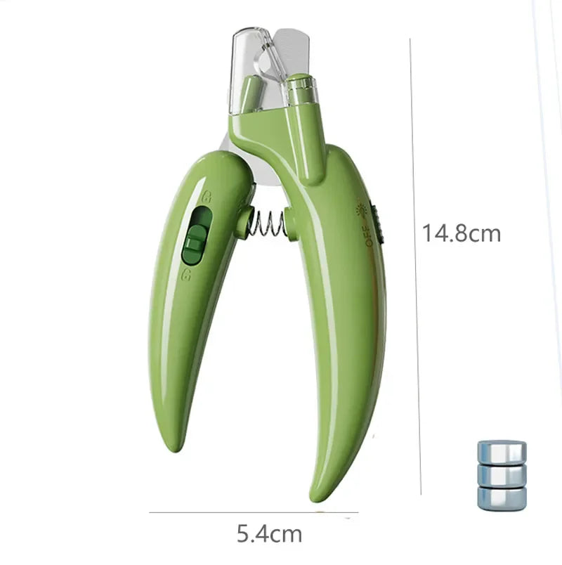 Professional Pet Nail Clippers with LED Light — Dogs, Cats & Small Animals