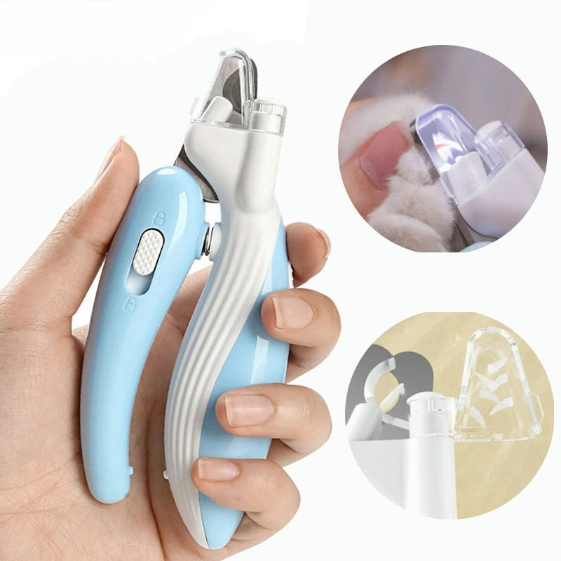 Professional Pet Nail Clippers with LED Light — Dogs, Cats & Small Animals
