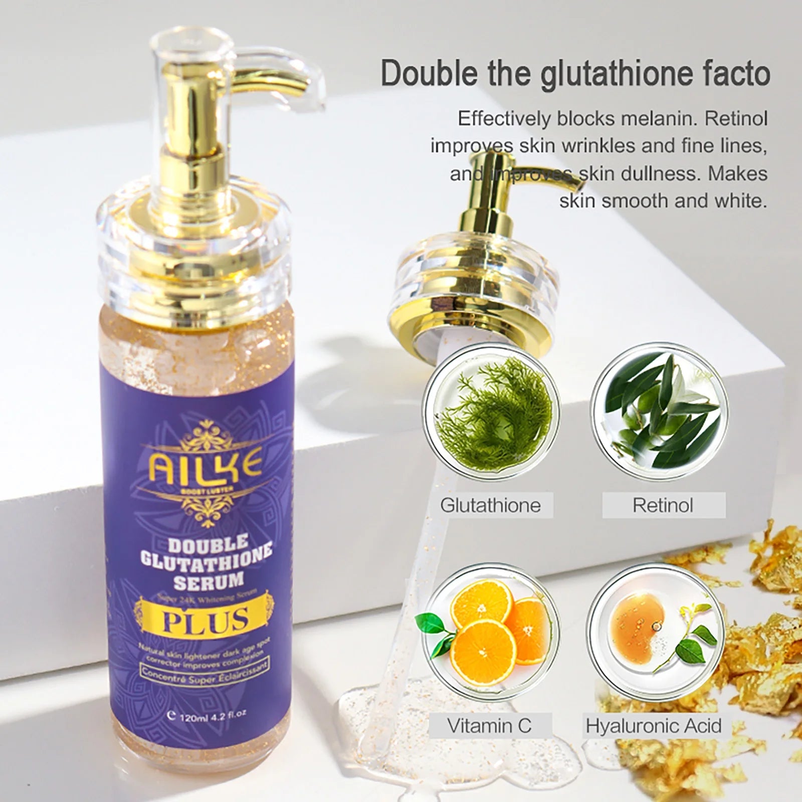 Double Glutathione Whitening Skin Care Set — Moisturize, Brighten & Fade Dark Spots