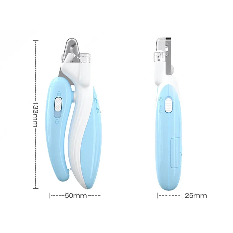 Professional Pet Nail Clippers with LED Light — Dogs, Cats & Small Animals
