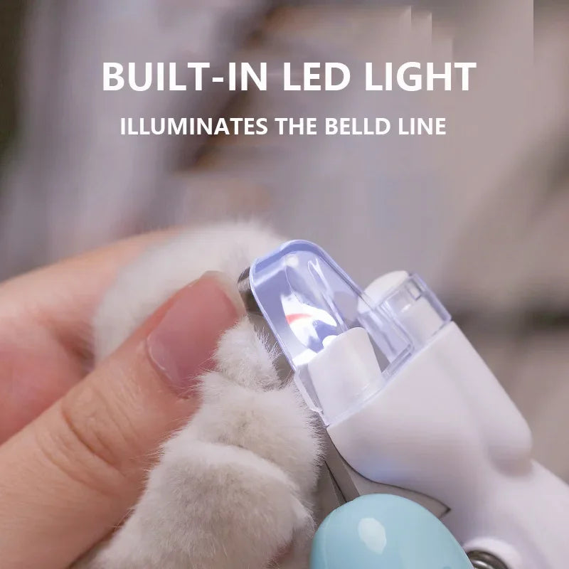 Professional Pet Nail Clippers with LED Light — Dogs, Cats & Small Animals