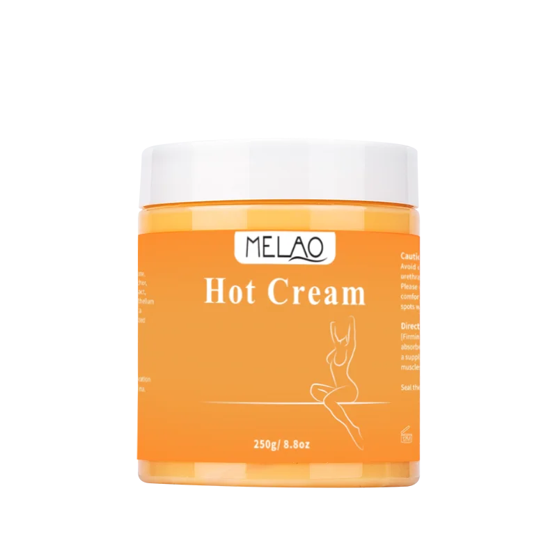 MELAO Natural Hot Cream Massage Gel – 87% Organic Cellulite & Skin Toning Cream for Aches & Firming