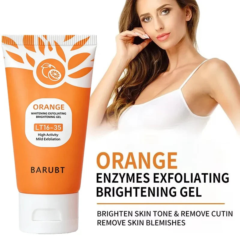 Orange Exfoliating Gel Scrub – Gentle Dead Skin Remover for Face & Body | 50g