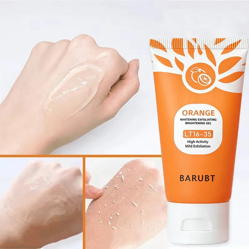 Orange Exfoliating Gel Scrub – Gentle Dead Skin Remover for Face & Body | 50g