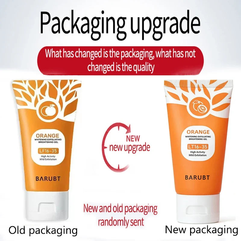 Orange Exfoliating Gel Scrub – Gentle Dead Skin Remover for Face & Body | 50g