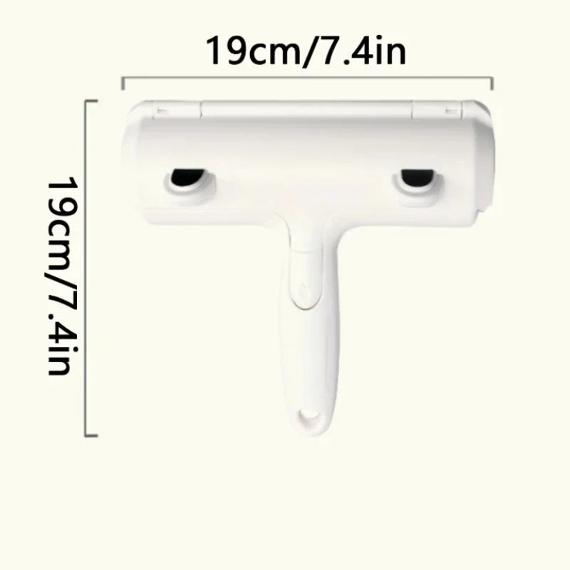 Reusable Pet Hair Remover — Push-Pull Lint Roller for Dog & Cat Fur on Clothes & Furniture