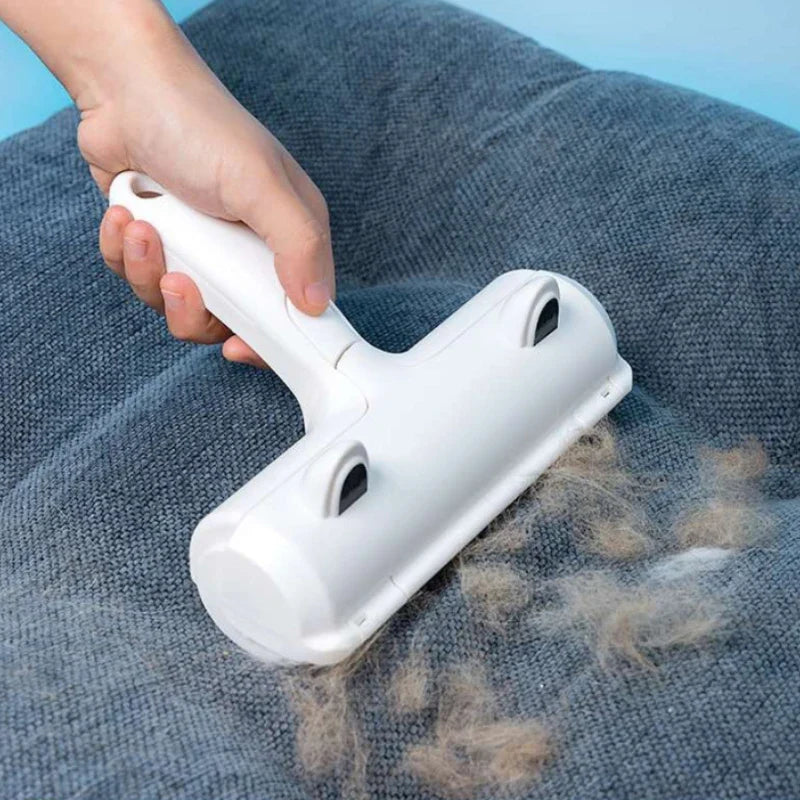 Reusable Pet Hair Remover — Push-Pull Lint Roller for Dog & Cat Fur on Clothes & Furniture