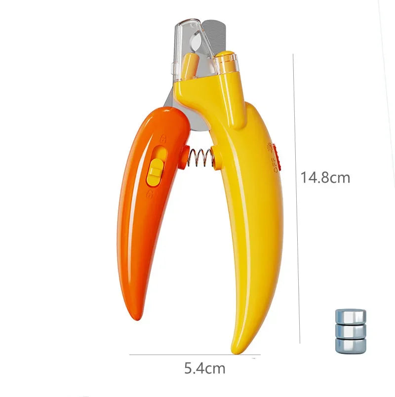 Professional Pet Nail Clippers with LED Light — Dogs, Cats & Small Animals