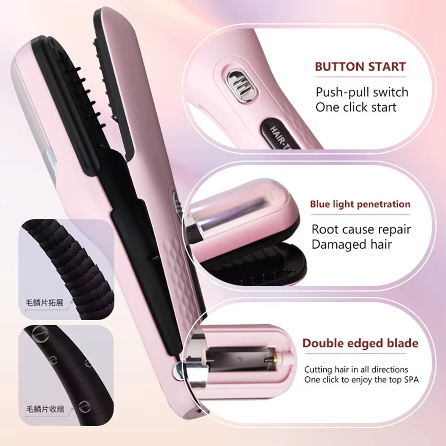 Electric Split Ends Hair Trimmer — Automatic Damaged Hair Repair Tool