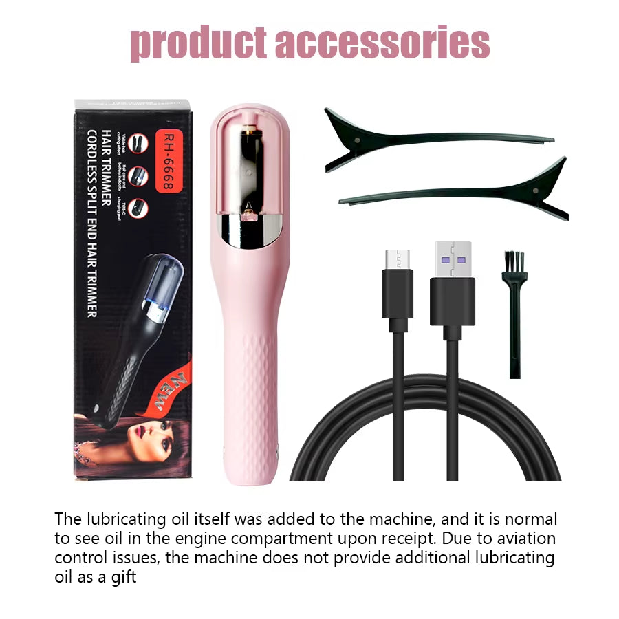 Electric Split Ends Hair Trimmer — Automatic Damaged Hair Repair Tool
