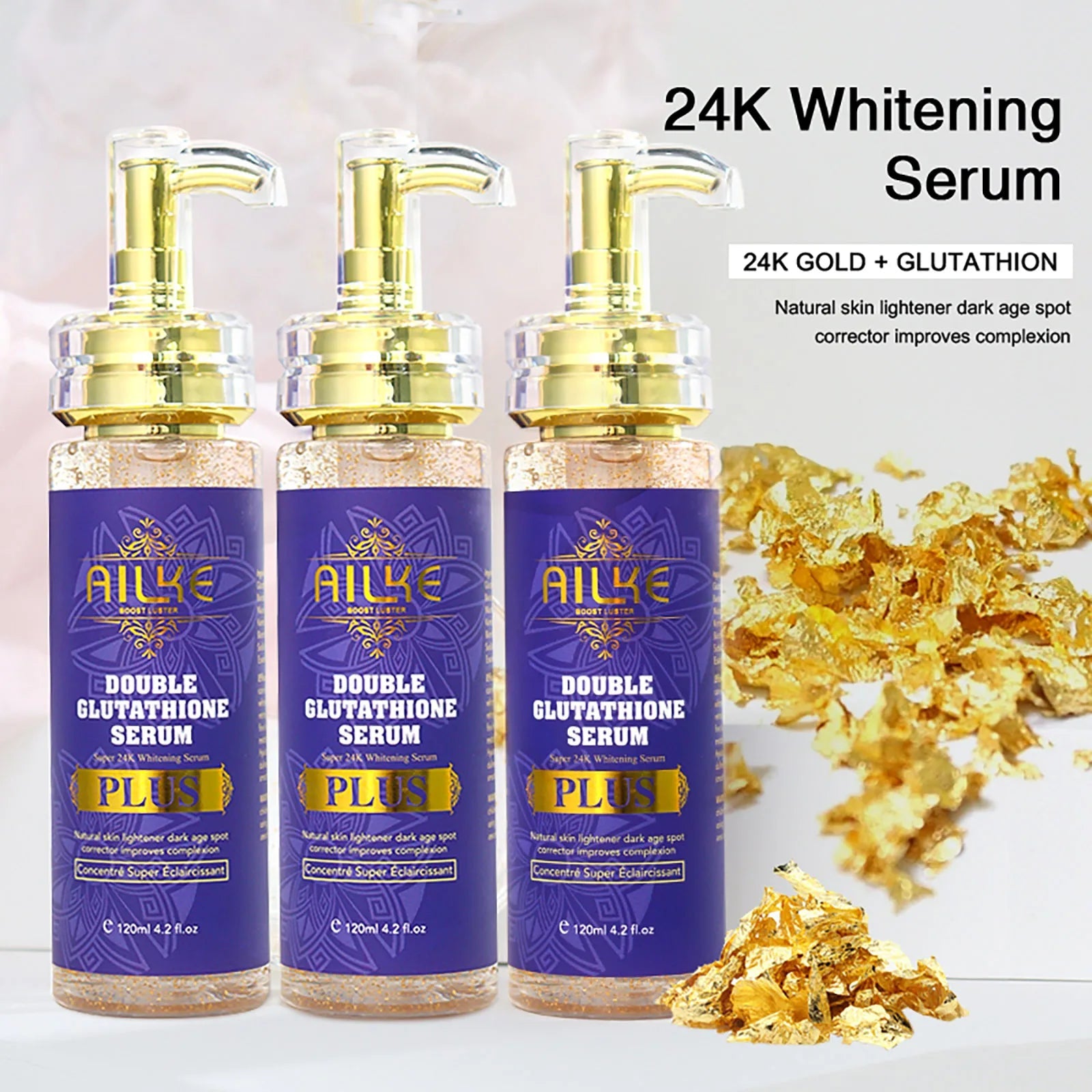 Double Glutathione Whitening Skin Care Set — Moisturize, Brighten & Fade Dark Spots