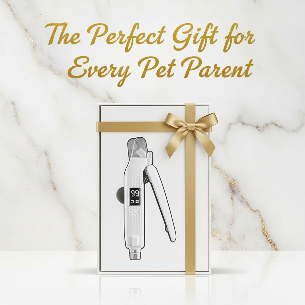 2-in-1 Electric Pet Nail Trimmer & Grinder with LED Light – Quiet Dog & Cat Nail File
